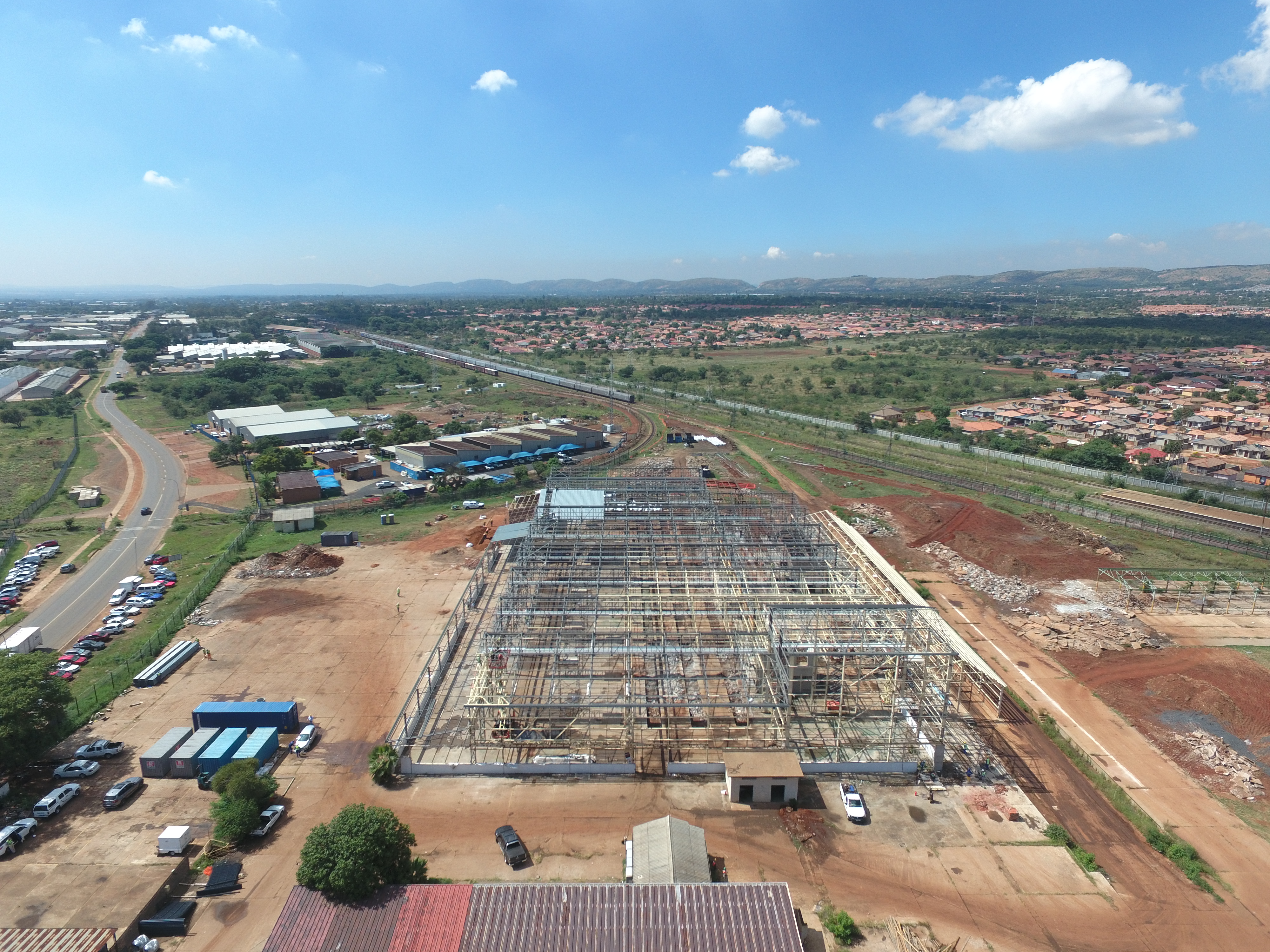 Construction Of Traxtion Sheltam’s Rosslyn Rail Services Hub On Track