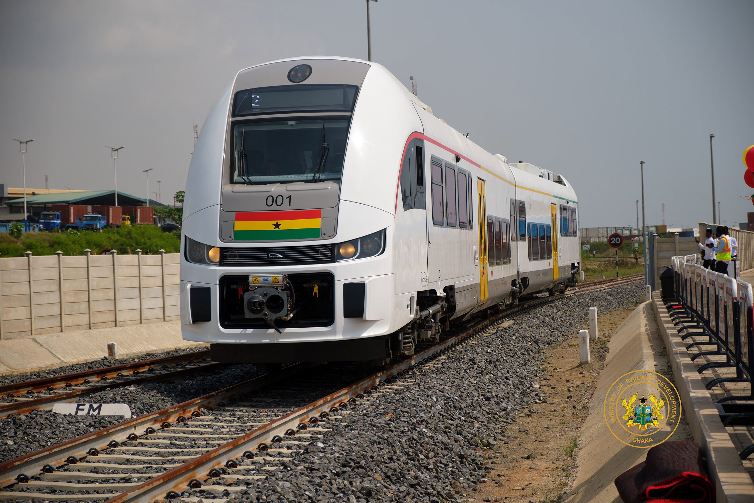 President Akufo-Addo Commissions 100km Standard Gauge Tema-Mpakadan Railway Line and DMU Trains