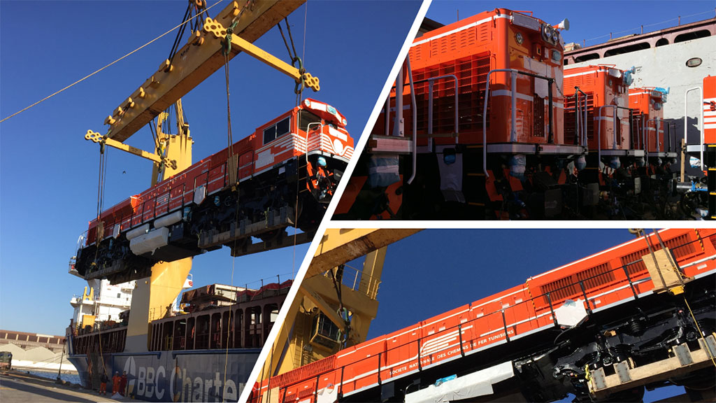 CIM In Tunisia: Delivery Of The First 10 EMD GT42AC Locomotives