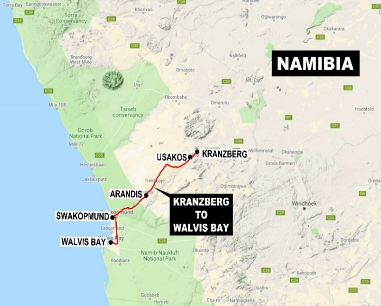 Update On The Upgrading Of The Railway Line Between Walvis Bay And Kranzberg