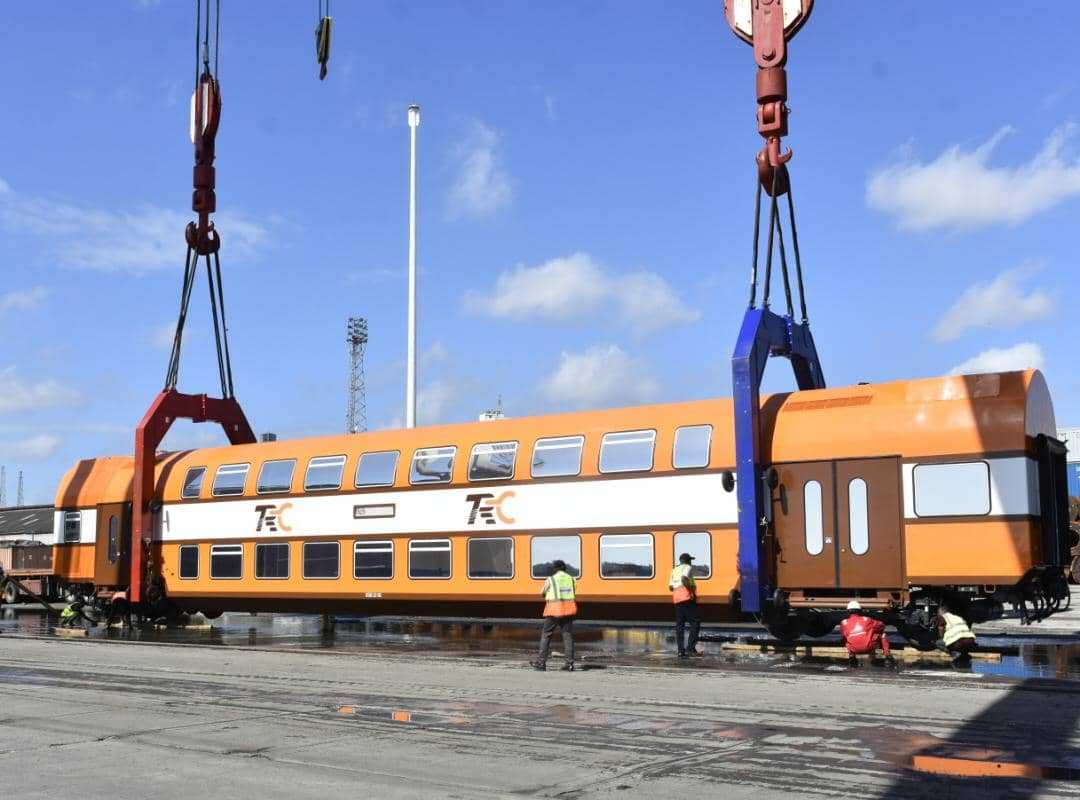 Tanzania Welcomes Six Double-Decker Carriages For Its Standard Gauge Railway