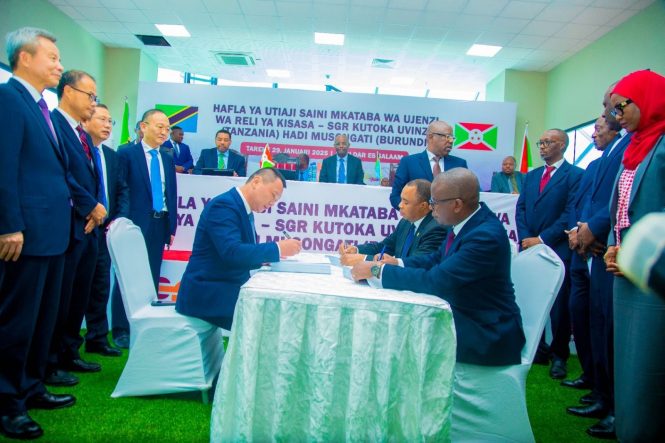 CCTTFA Witnesses Signing of SGR Connecting Uvinza, Tanzania, and Musongati, Burundi