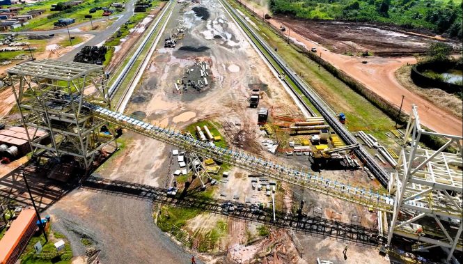 Transfer Towers under construction. Photo: ©ArcelorMittal