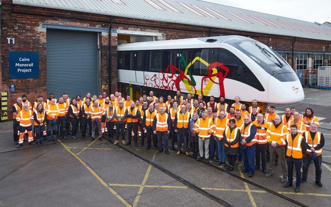 British Ambassador to Egypt visits Derby-built Cairo Monorail