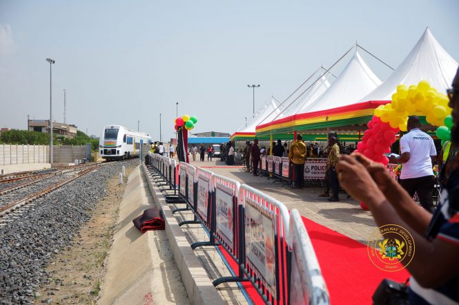 Historic Milestone in Ghana’s Railway Development: President Akufo-Addo Commissions Two State-of-the-Art DMU Trains