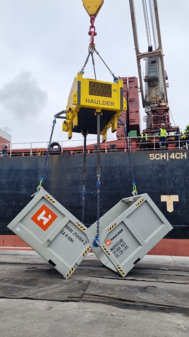 Articulated Skips Improve Efficiencies in the Loading Operation at Maydon Wharf Terminal