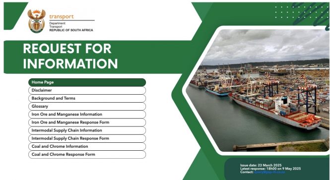 South Africa Launches RFI for Private Sector Participation in Rail and Port Freight Logistics