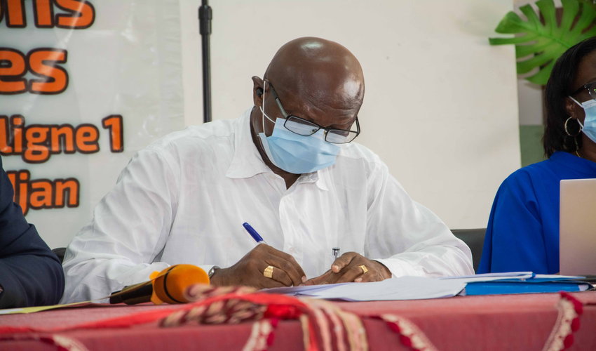 Line 1 Abidjan Metro: Signature Of Compensation Certificates Freeing Up The Right Of Way